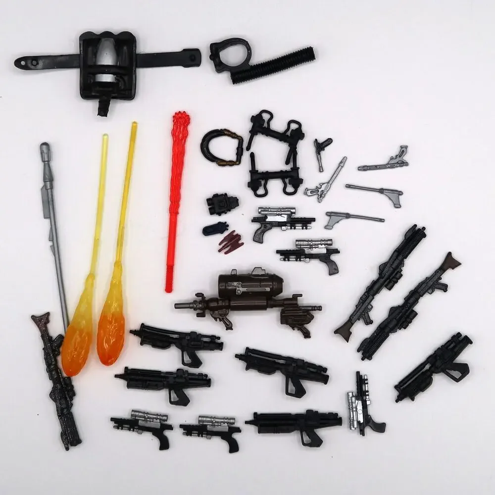Hasbro Star Wars Episode 1-3 Accessories Mixed Lot Set of 30 Weapons Vintage